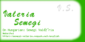 valeria semegi business card